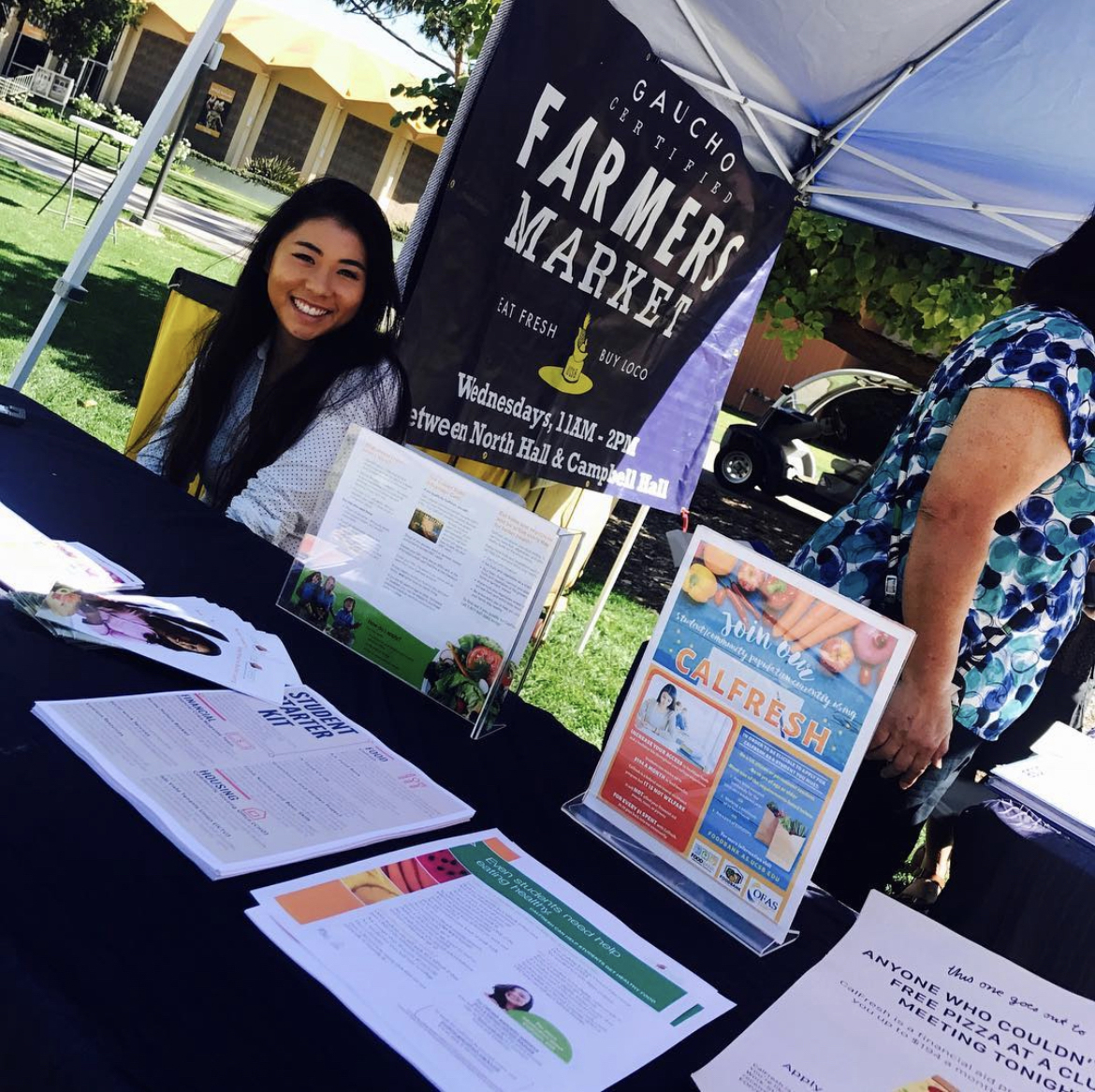 CalFresh Tabling at UCSB Farmers Market