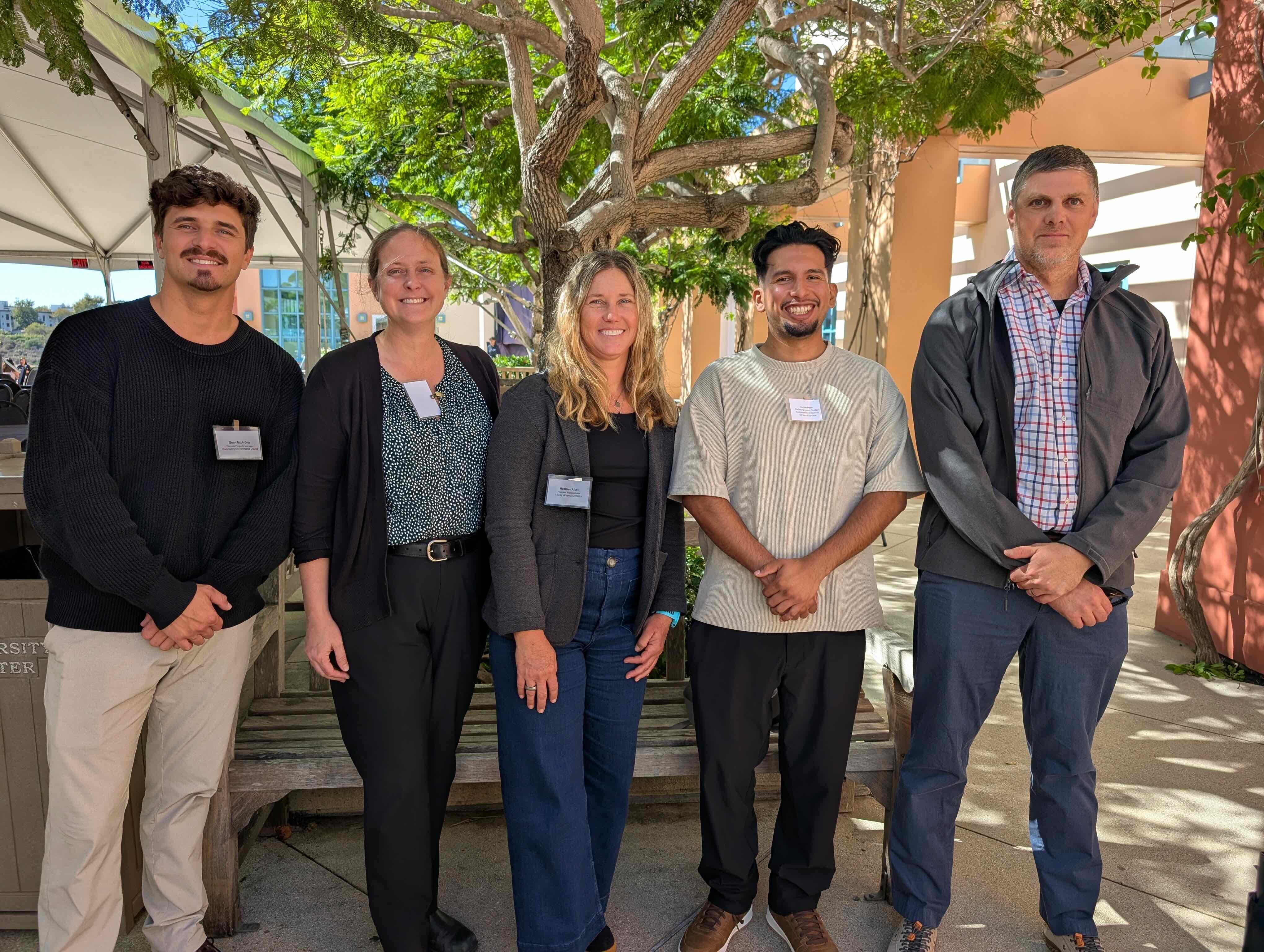 Photo of Ayrton and project partners. 