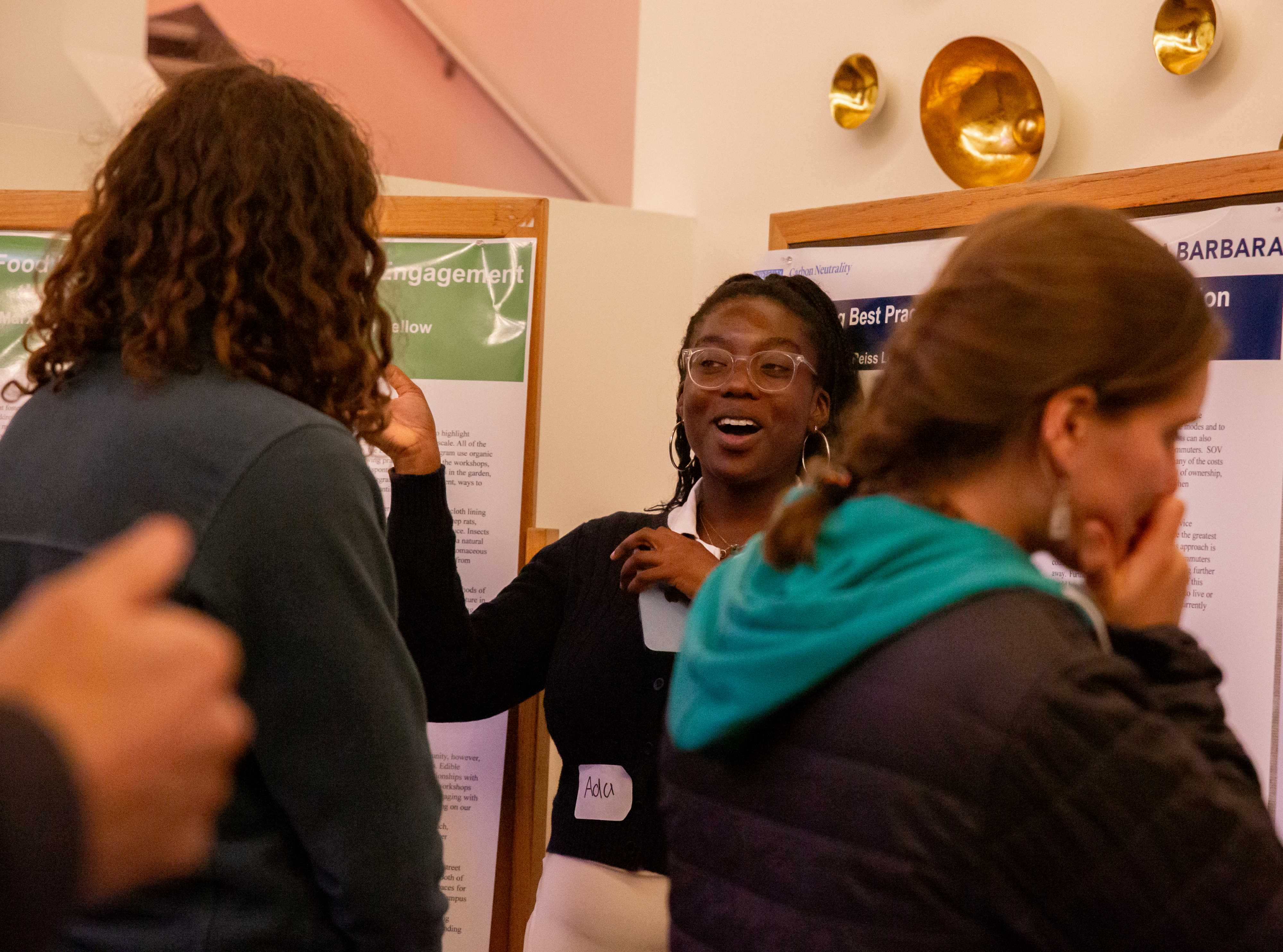 Ada presenting poster